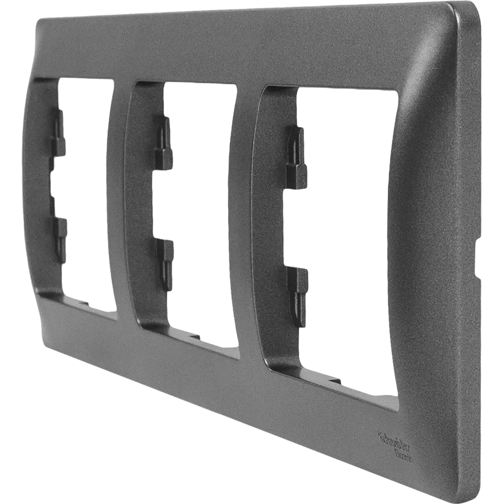 Рамка тройная Schneider Electric Glossa графит для розеток и выключателей 84693674 STLM-0053769 - Вид №2