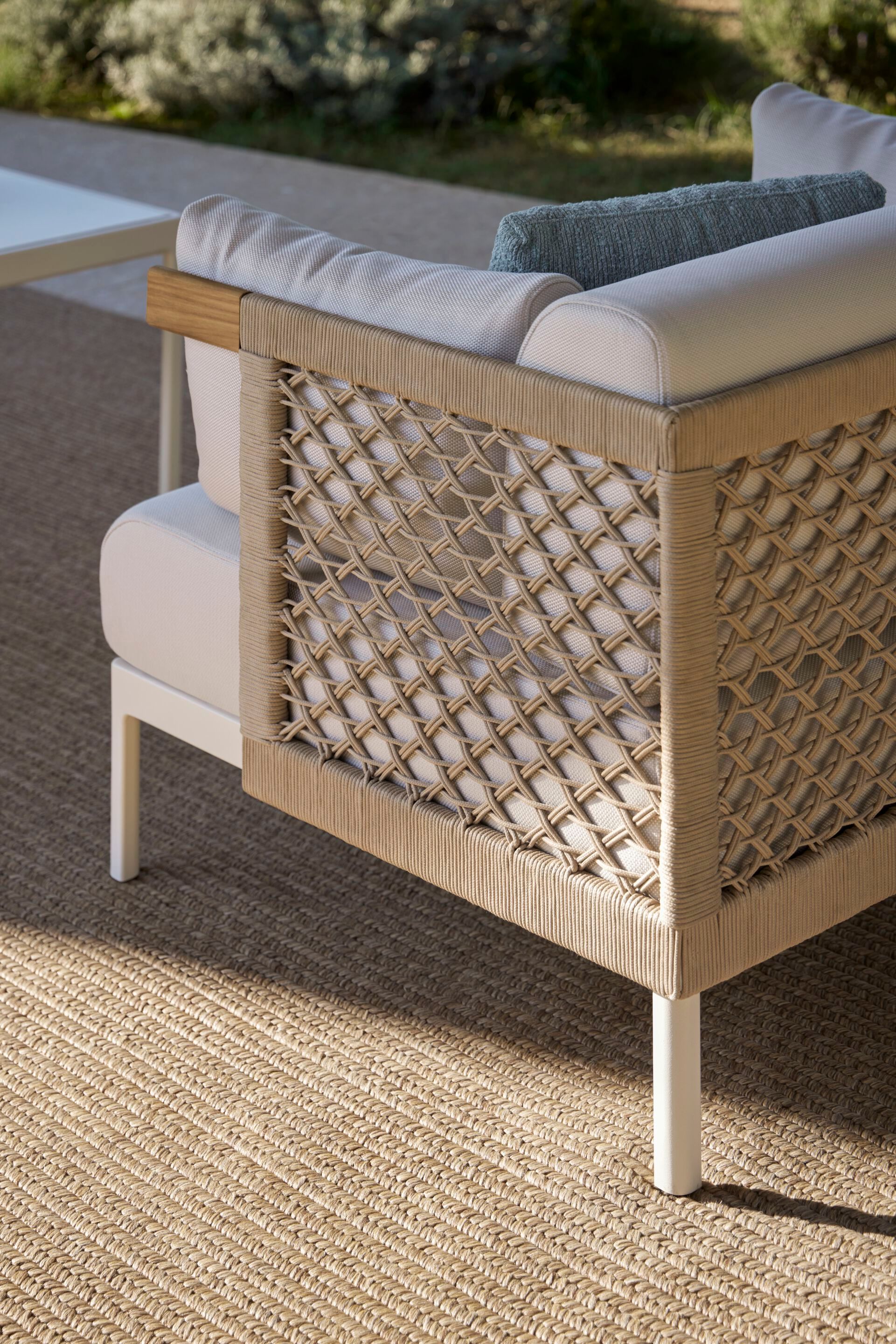 Веревочное и тканевое садовое кресло с подлокотниками POINT Legacy ARCH-00037863 - Вид №12