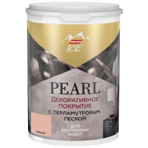 Декоративное покрытие Parade Ice Pearl с перламутровым песком 0.9 л цвет турмалин