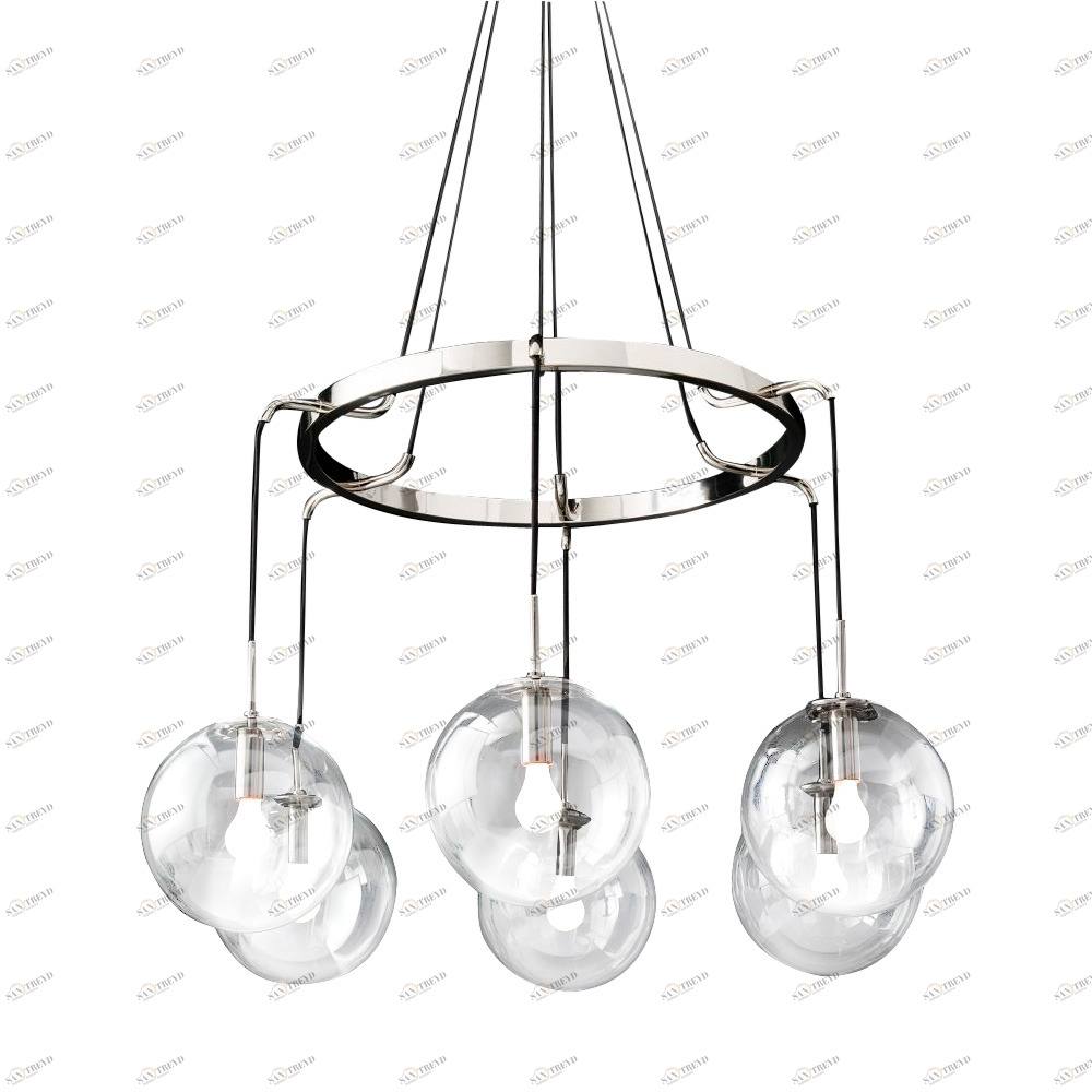 Подвесной светильник Languedoc 6 от Delight Collection KG0838P-6 DELIGHT COLLECTION ДИЗАЙНЕРСКИЕ 243890 Хром 