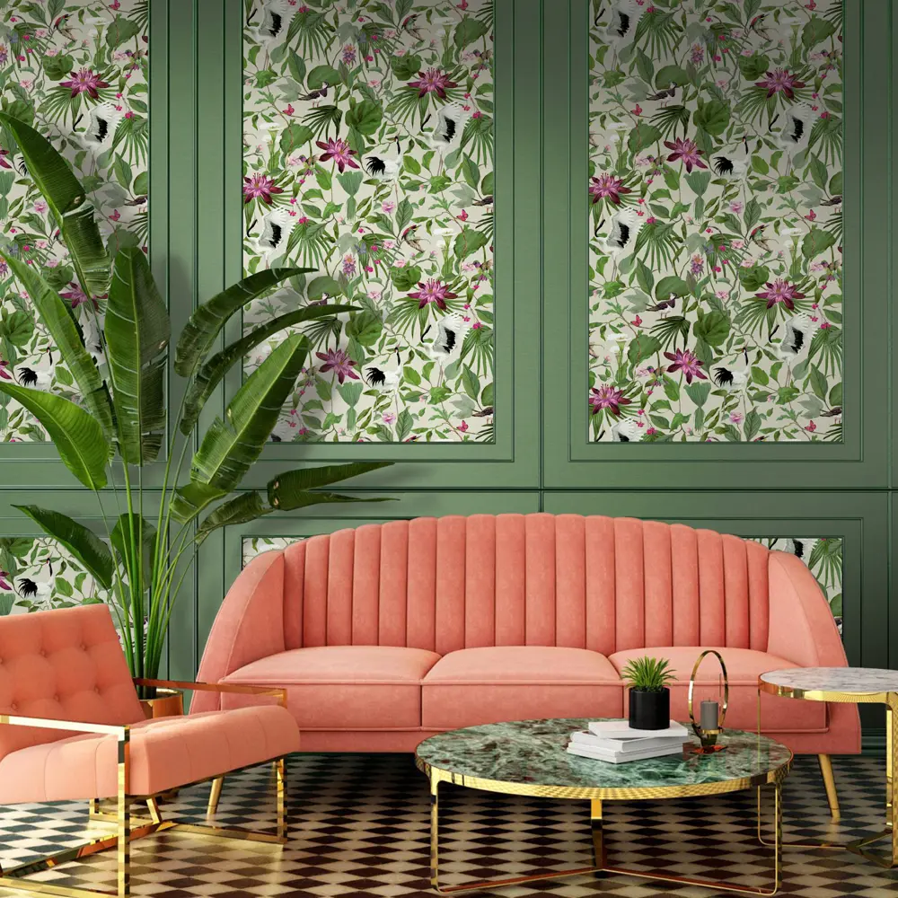 Обои флизелиновые Erismann Amazonik зеленые 1.06 м ЭР60465-07 Amazonika STLM-2050395 - Вид №5