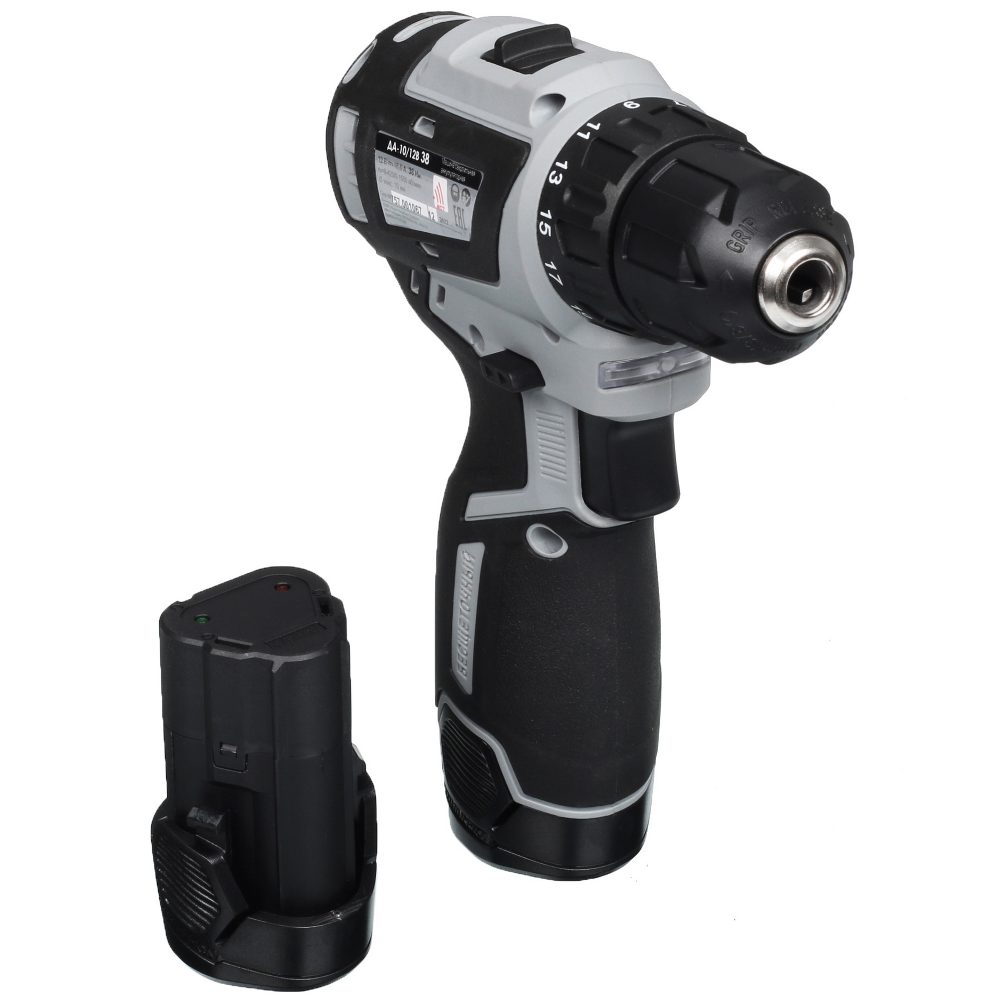 Дрель-шуруповерт Интерскол ДА-10/12В 38 МиниМАКС АПИ-Т 12V 5097840 STDN-0018217 - Вид №2