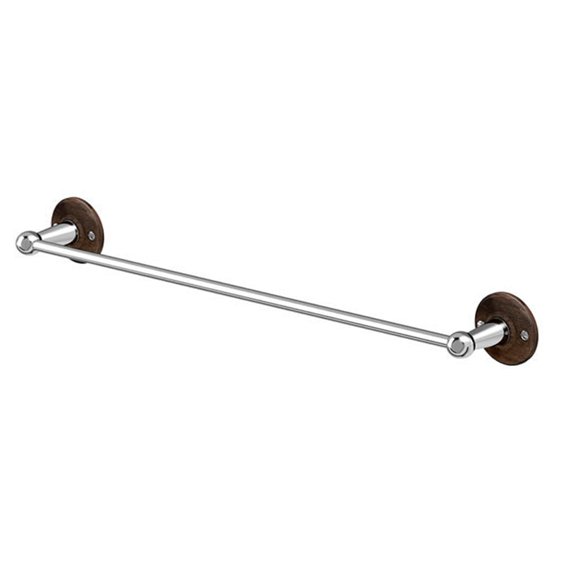 Burlington Одинарная вешалка для полотенец со спинкой из орехового дерева A7 WAL 