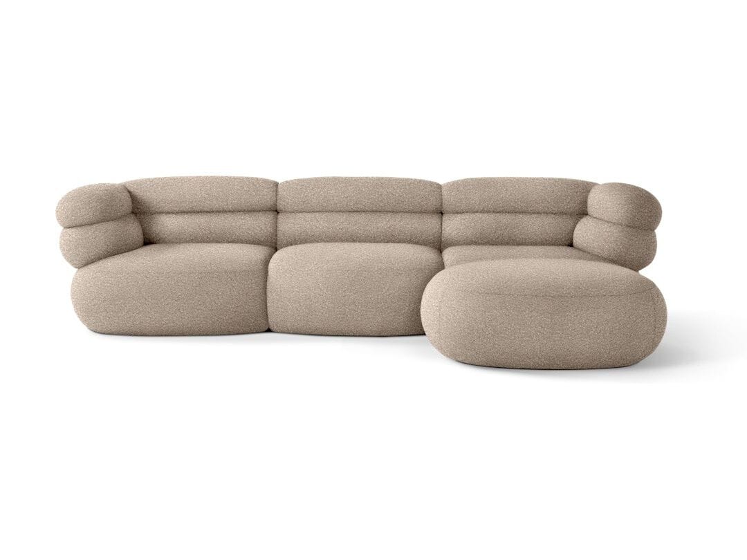 Модульный тканевый диван с полуостровом на 3 места Knoll Biboni ARCH-00052905 - Вид №4