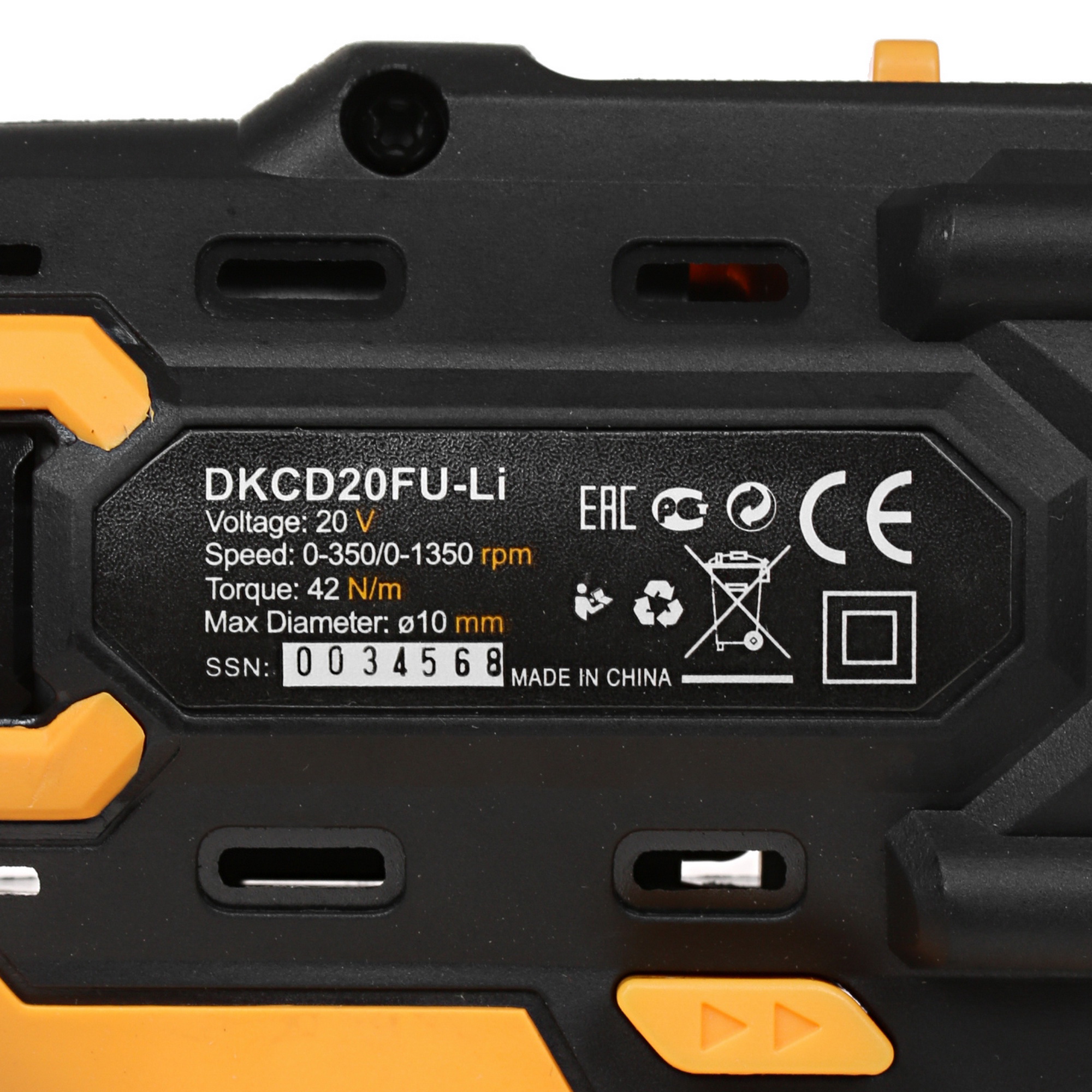 Дрель-шуруповерт DEKO DKCD20FU-Li 063-4102 5304370 STDN-0109827 - Вид №2