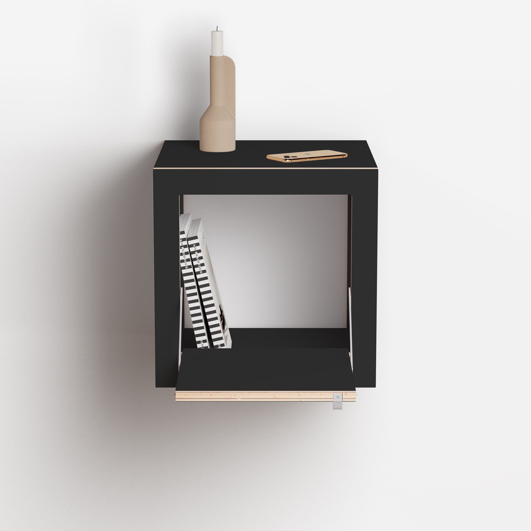 Фанерная подвесная тумбочка AMBIVALENZ Fläpps Box 40x40x40 ARCH-00047348 - Вид №1