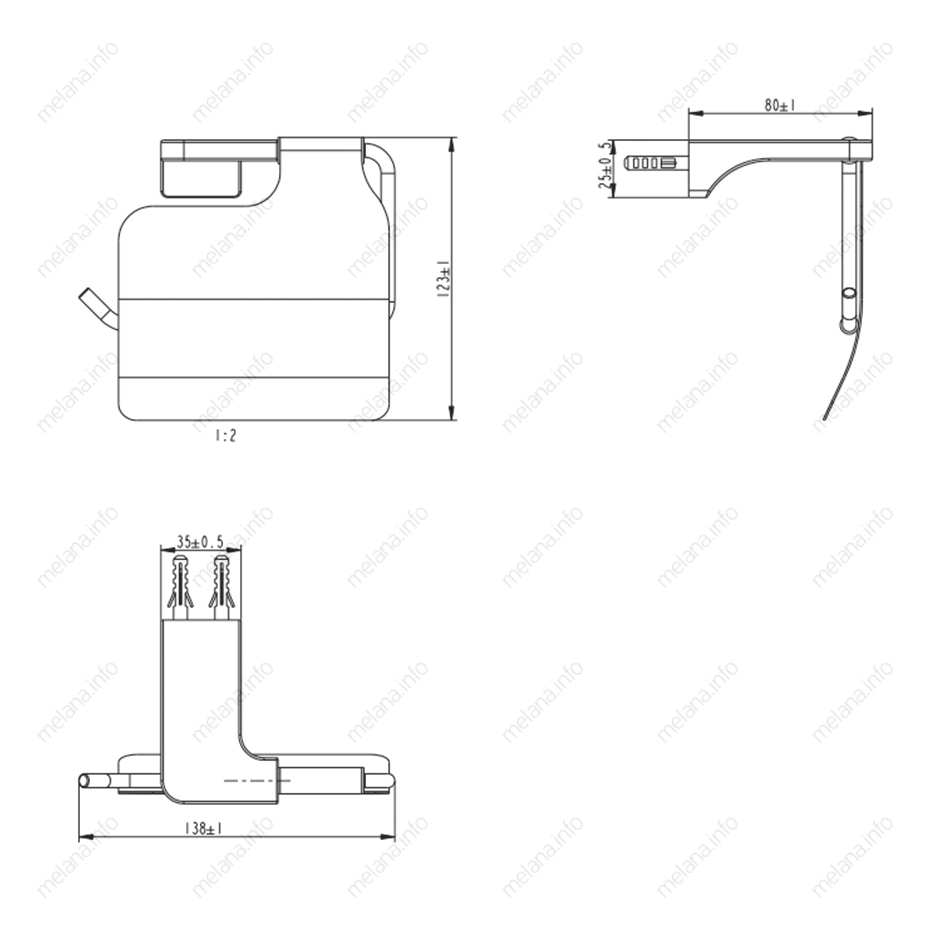Держатель туалетной бумаги MELANA AISI201+цинк сатин MLN-806007 806 серия - Вид №1