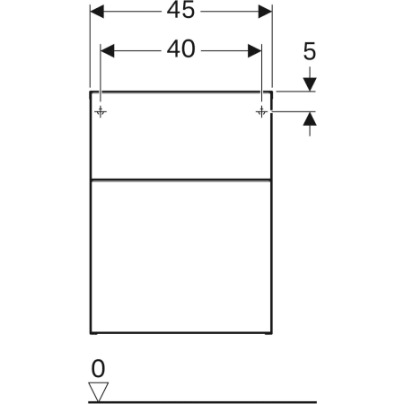 840047000 Шкафчик Geberit iCon с двумя выдвижными ящиками Geberit  - Вид №3