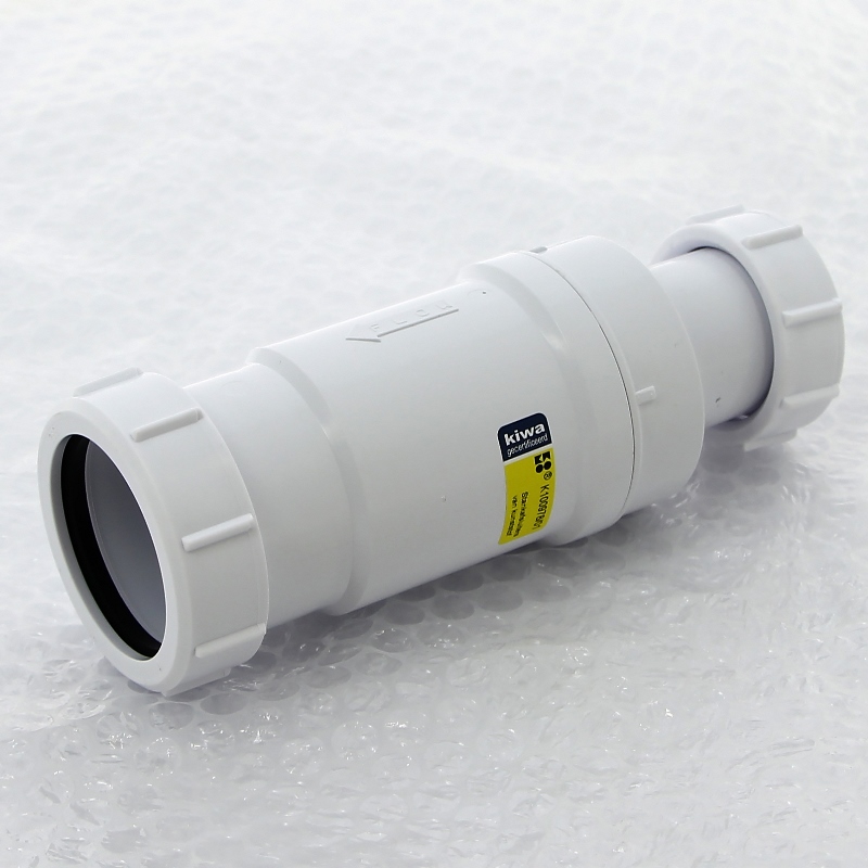 Сифон McAlpine самозакрывающийся сливной ("сухой" клапан) вход 1 1/2" В выход компрес. D=50 мм уп. пакет MRNRV50PB - Вид №3