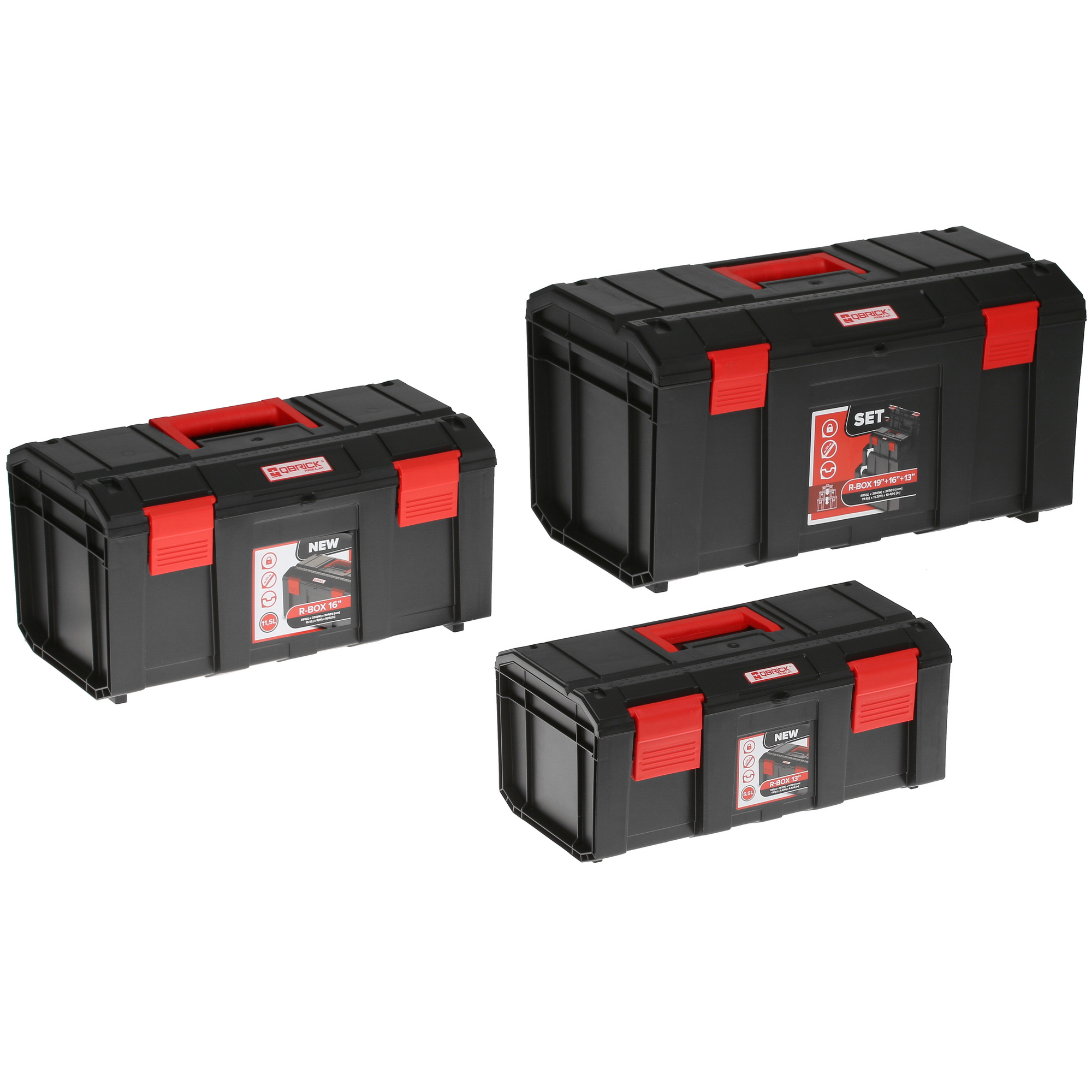 Модульная система для инструмента и принадлежностей Qbrick Regular RBOX SET 19+16+13 9010727 QBRICK SYSTEM STDN-0116788