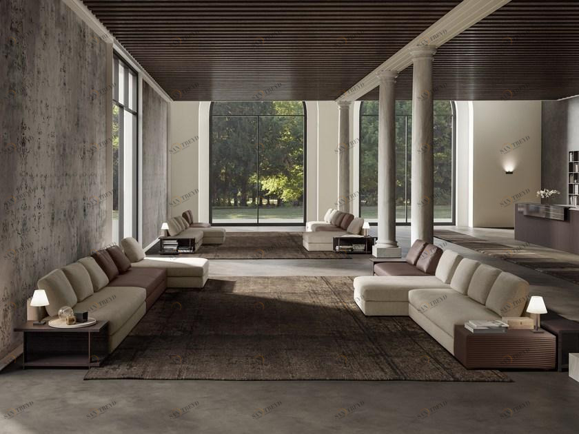 JESSE Модульный тканевый диван с шезлонгом Simon sun-id-1478212