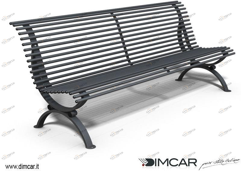 DIMCAR Скамья из металла со спинкой Elite 298-d-v