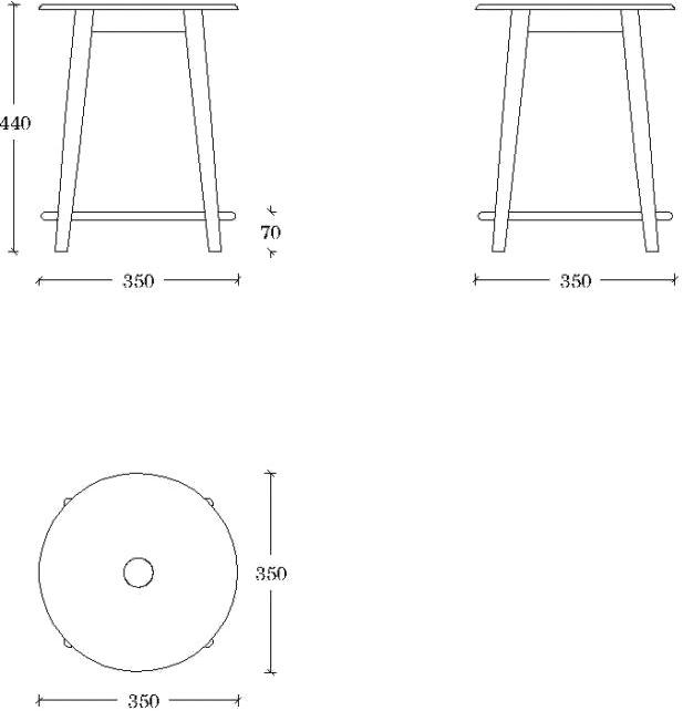 ONDARRETA Низкий деревянный табурет с подставкой для ног Oto sun-id-1391537 - Вид №4