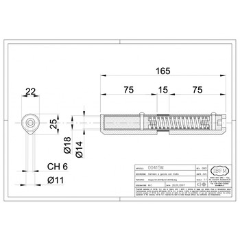Петля каплевидная IBFM art. 415/M LK01-231