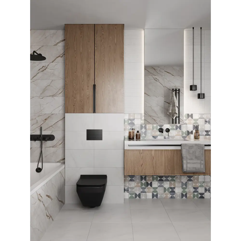 Глазурованный керамогранит Time 45x45 см 1.62 м² матовый цвет белый 89416689 STLM-2023302 Gracia Ceramica - Вид №3
