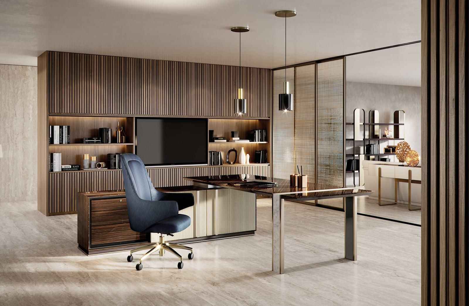 5-спицевое кожаное вращающееся офисное кресло Capital Collection ARCH-00068773 - Вид №7