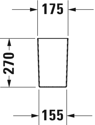 0858310000 Полупьедестал для раковины овальная Duravit Durastyle - Вид №6