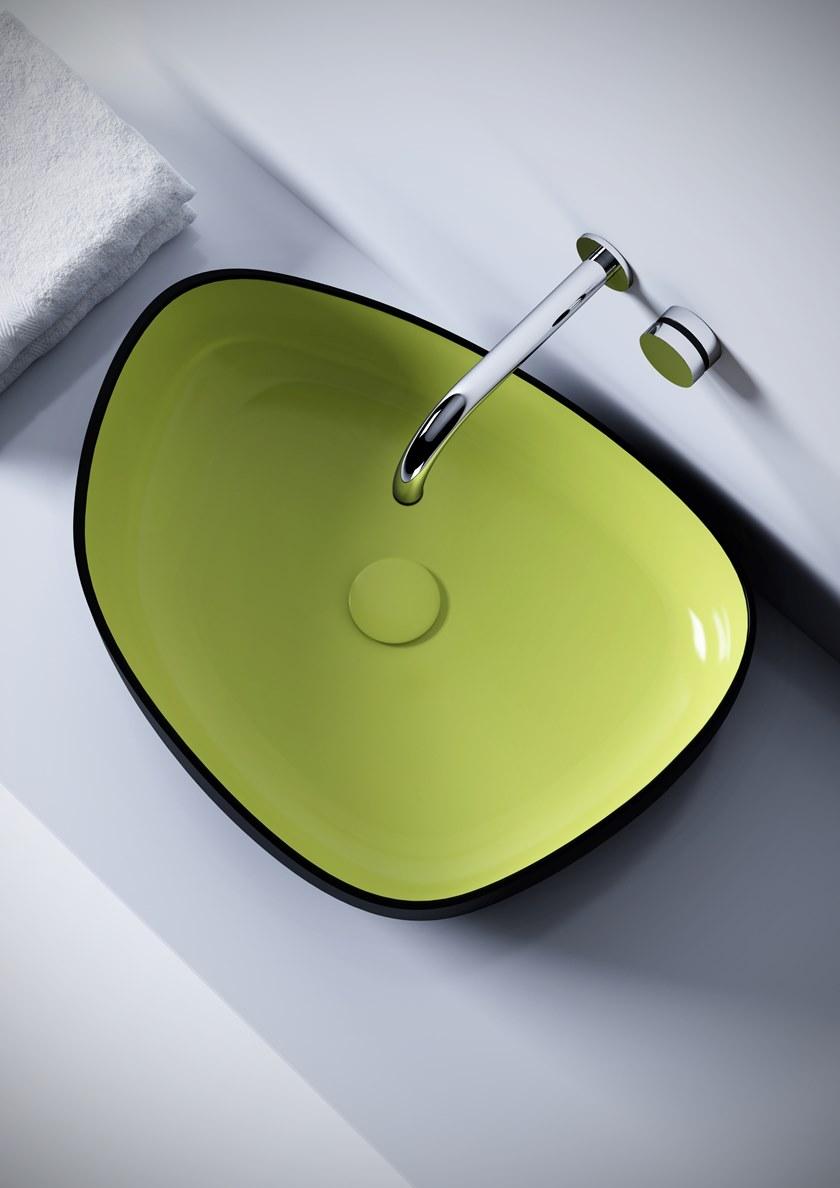 Met42550 Накладная раковина на столешницу  овальная Olympia Ceramica METAMORFOSI - Вид №2