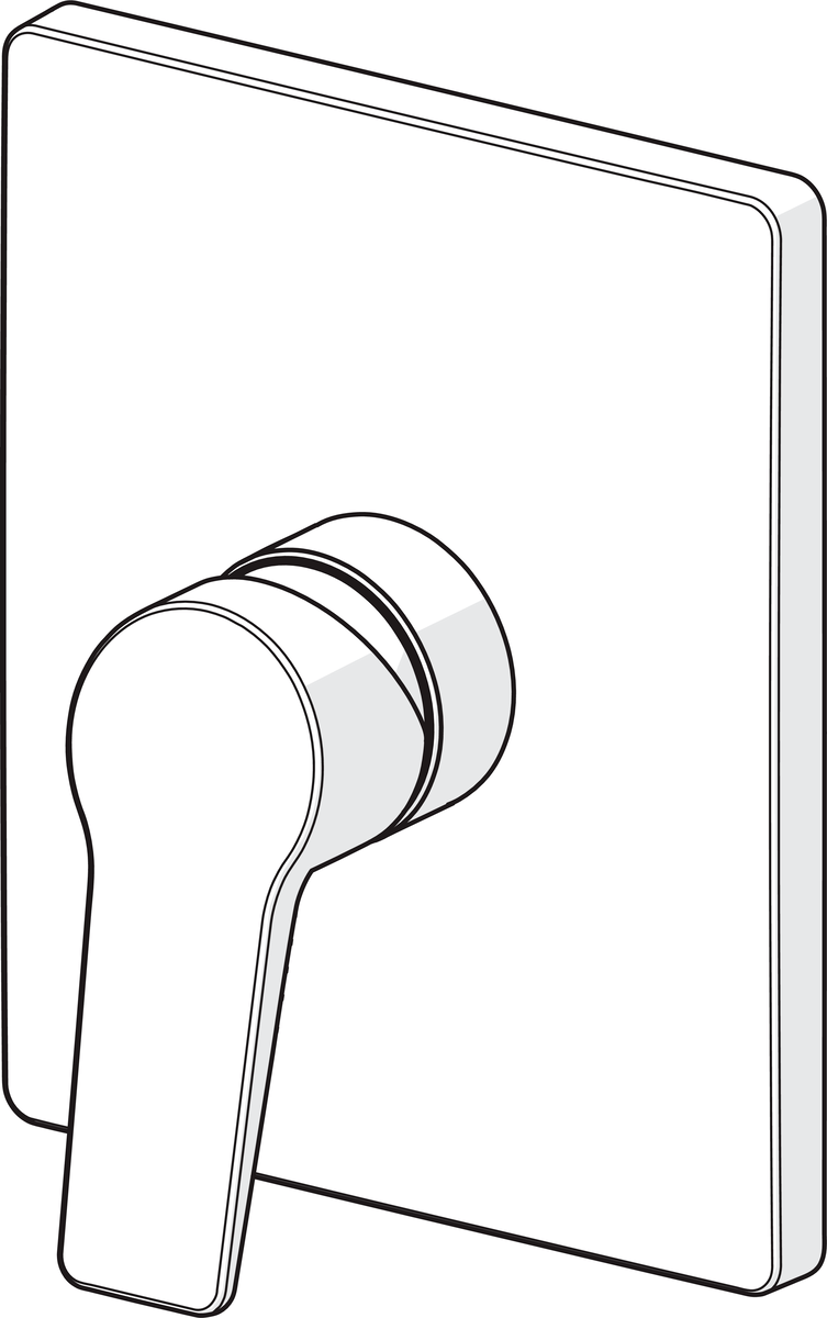 Oras 3887 Панель смесителя для душа 3887 Twista Хром  - Вид №2