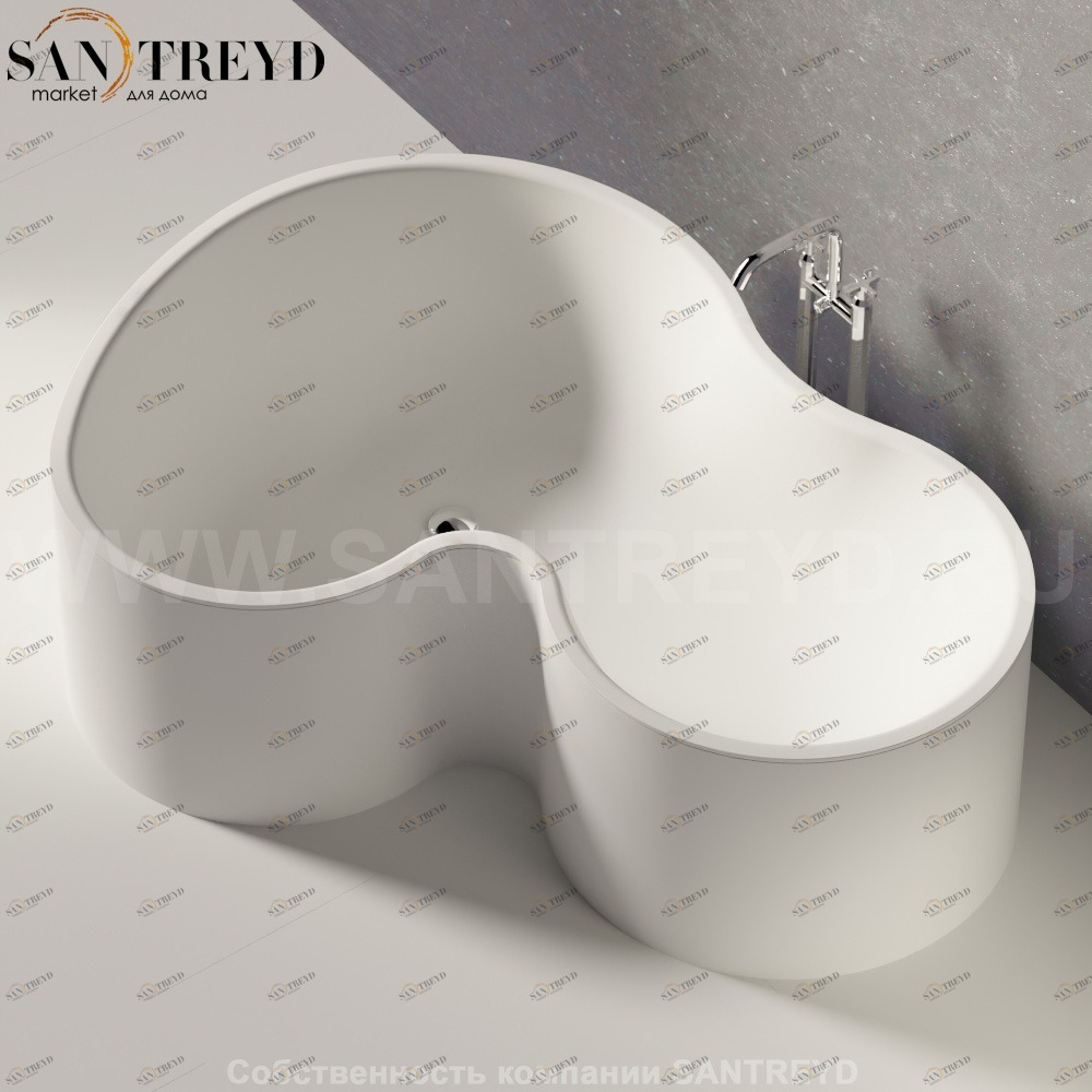 Ванна свободностоящая DR белая Agape AVAS1089ZZ0