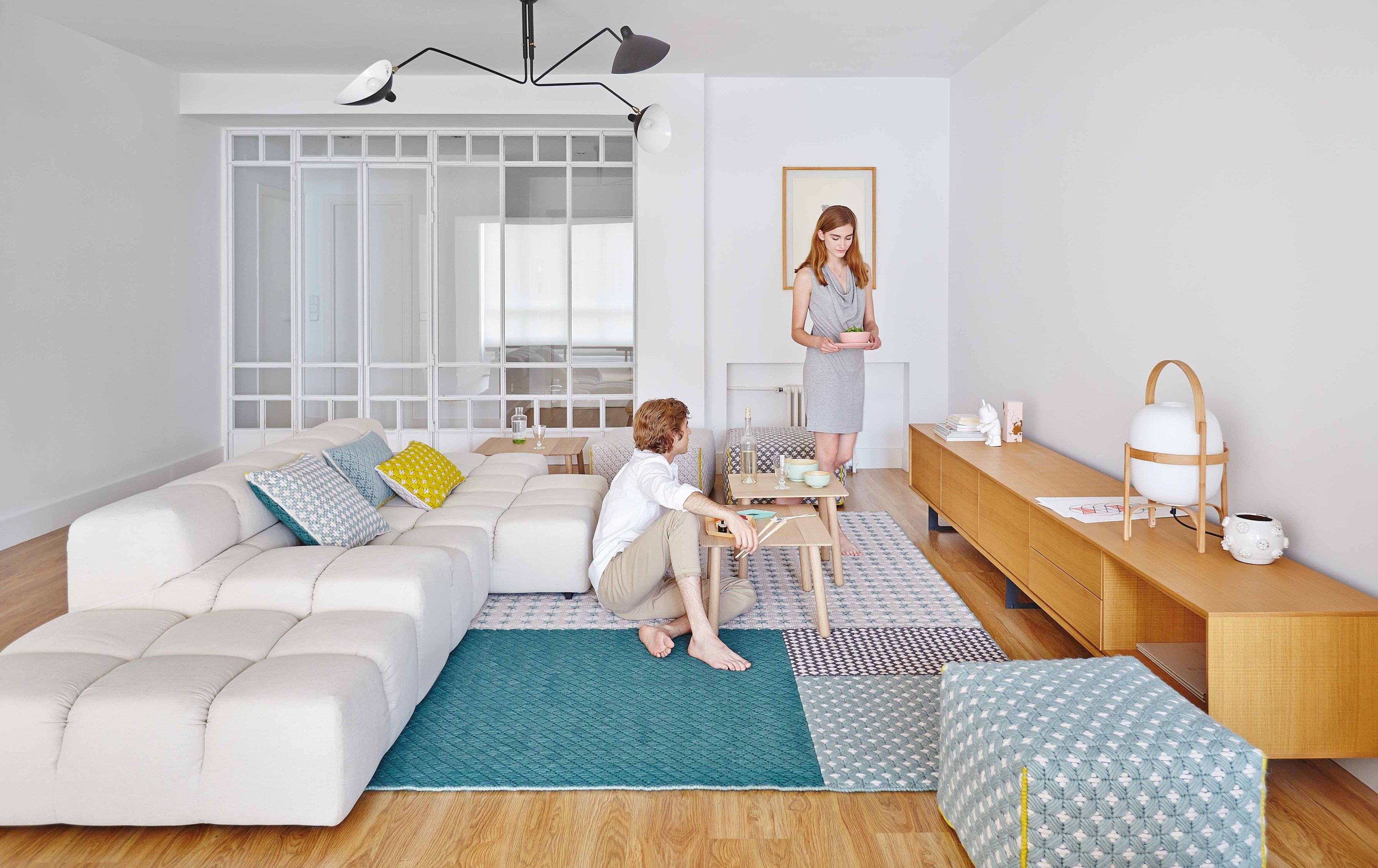 Прямоугольный ковер ручной работы из ткани GAN Silaï ARCH-00103936 - Вид №4