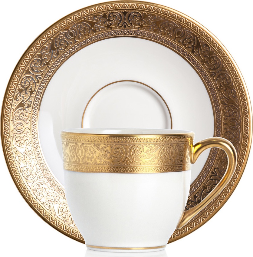 10667222 Lenox Набор из 2 чашек кофейных с блюдцами Lenox "Вестчестер" 90мл Фарфор 