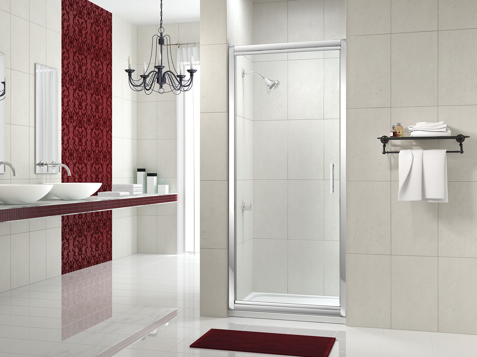 Дверь в нишу MS84421 Merlyn 8 Series Хромированный 