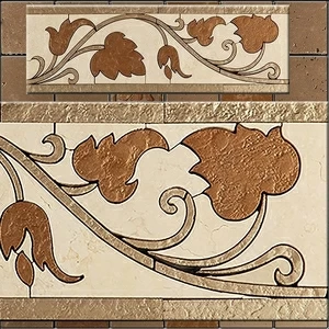 БОРДЮР ИЗ МРАМОРА GR-1 SKALINI FLORAL