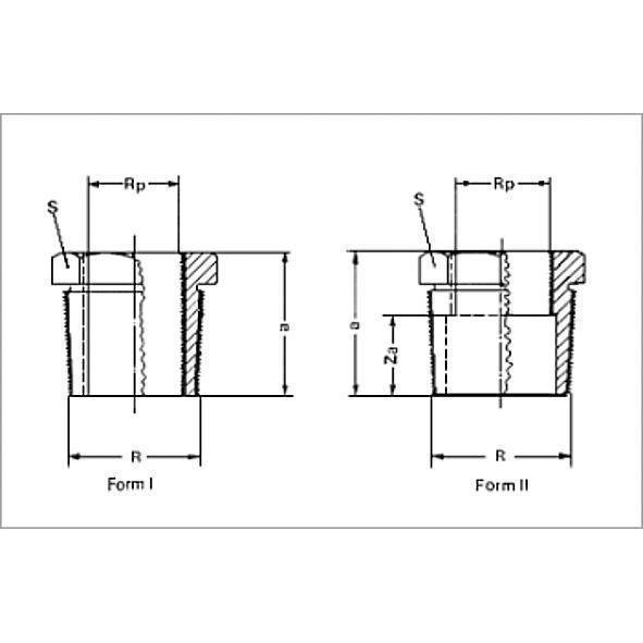 1324121 SANHA 3241 PURAFIT футорка ВР-НР 2x1 мм  - Вид №1