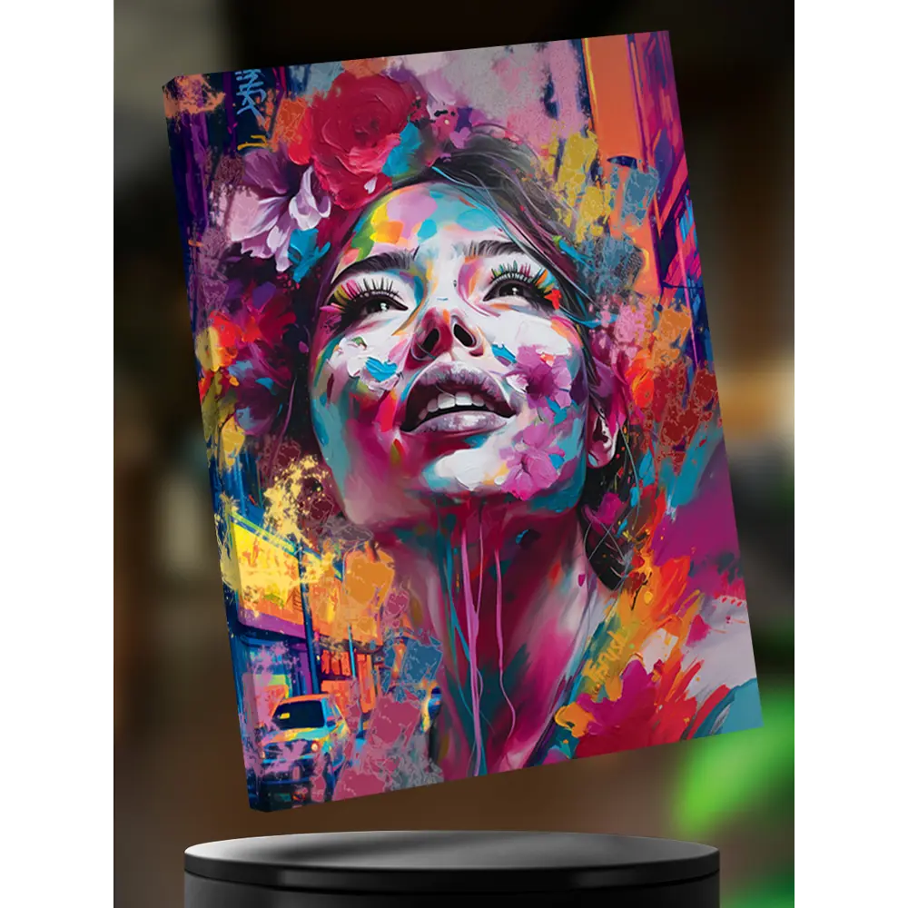 Картина на холсте Девушка в красках 40x50 см Santreyd STLM-2201433 - Вид №5
