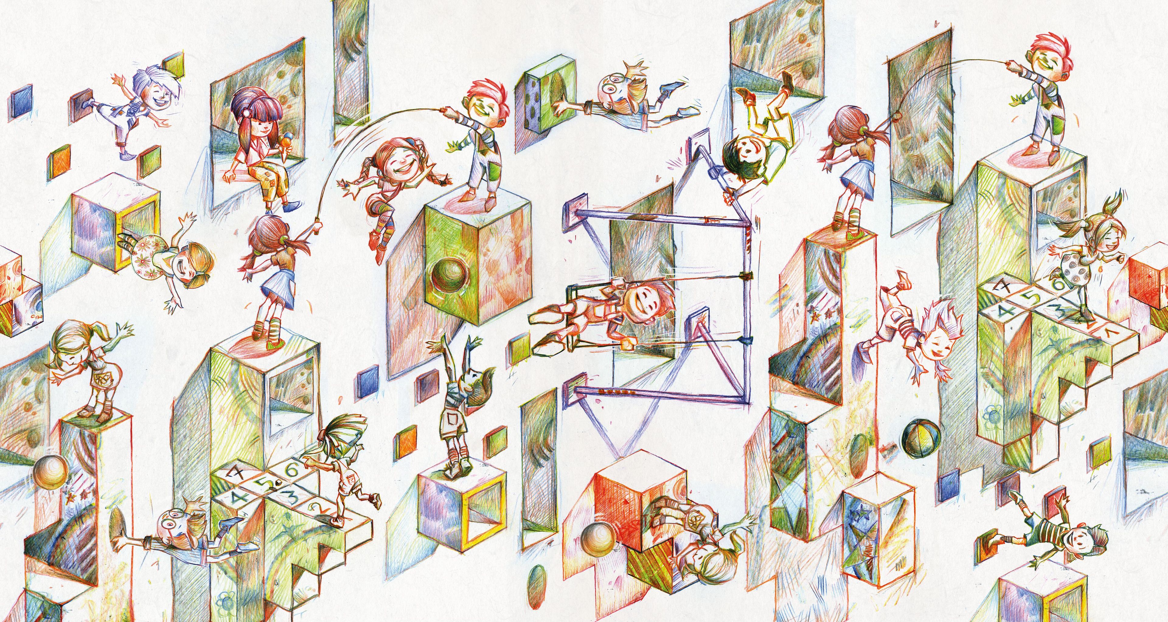 Цифровые печатные обои для детей Inkiostro Bianco Inkids ARCH-00085074 - Вид №4