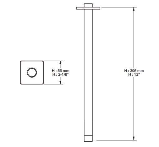 Потолочный душ BARIL RAC-1218-14 ARCH-00095217 - Вид №2