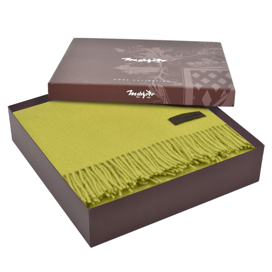 Плед шерстяной Dalia, 130х180 см, салатовый MARZOTTO DALIA7989 - Вид №2