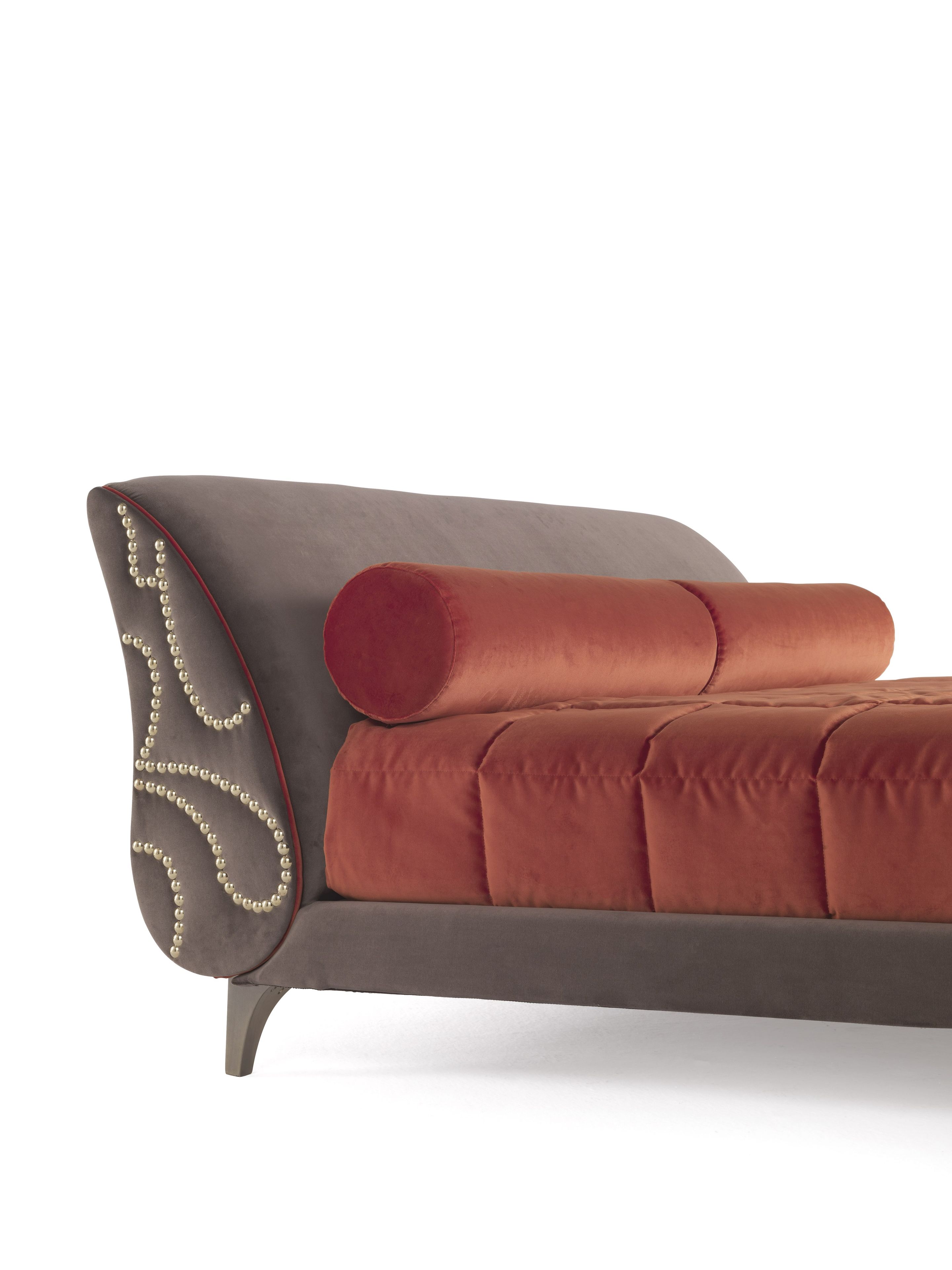 Двуспальная кровать из ткани с мягким изголовьем ETRO Home Interiors ARCH-00090494 - Вид №2