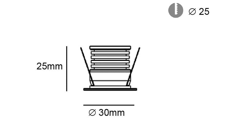 Алюминиевый круглый светодиодный светильник Terzo Light ROYAL 3 ARCH-00036346 - Вид №2
