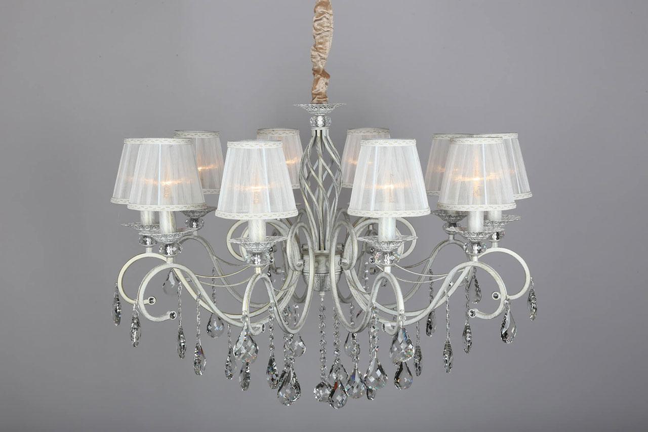 Подвесная люстра Omnilux OML-79103-10 OMNILUX ДИЗАЙНЕРСКИЕ 186448 Белый  - Вид №1