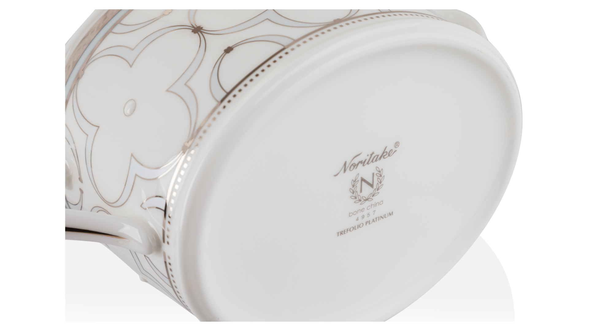10649431 Noritake Сервиз чайный Noritake Трефолио, платиновый кант на 6 персон 21 предмет, фарфор Фарфор костяной  - Вид №2