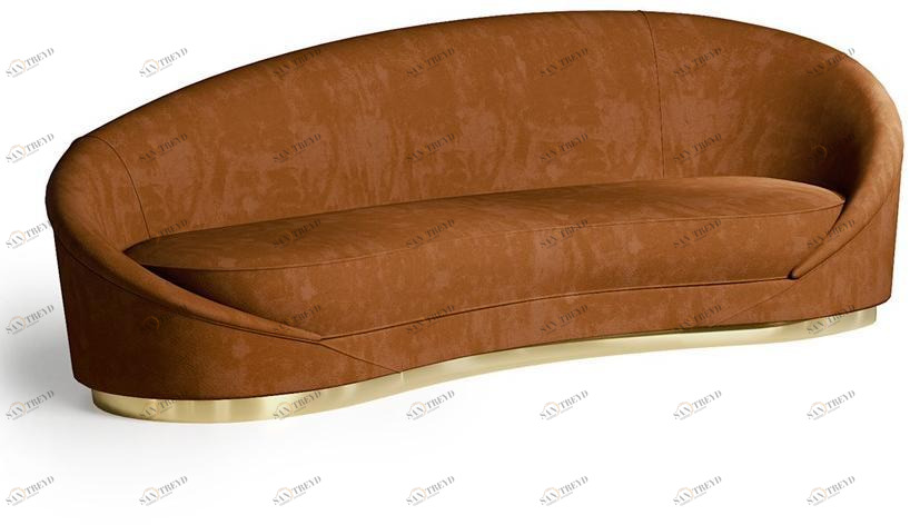 Vismara Design Изогнутый кожаный диван Luxury entertainment sun-id-1412795