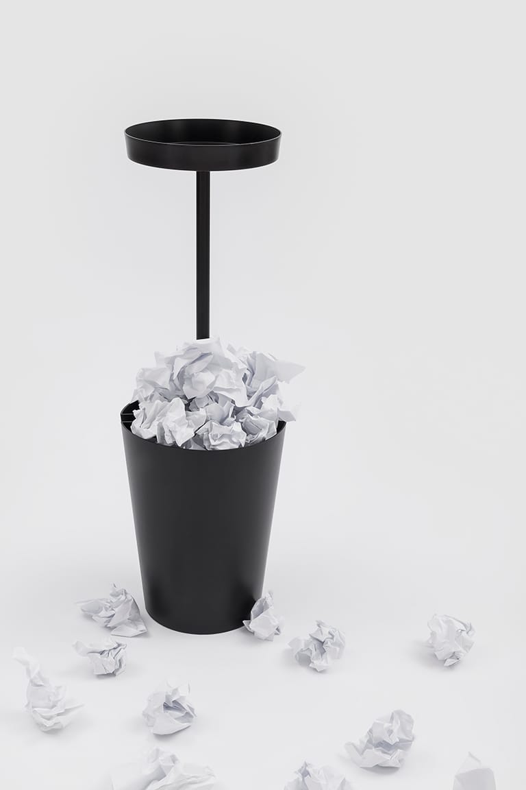 Металлическая напольная пепельница с порошковым покрытием Danese Milano Bincan ARCH-00131905 - Вид №2