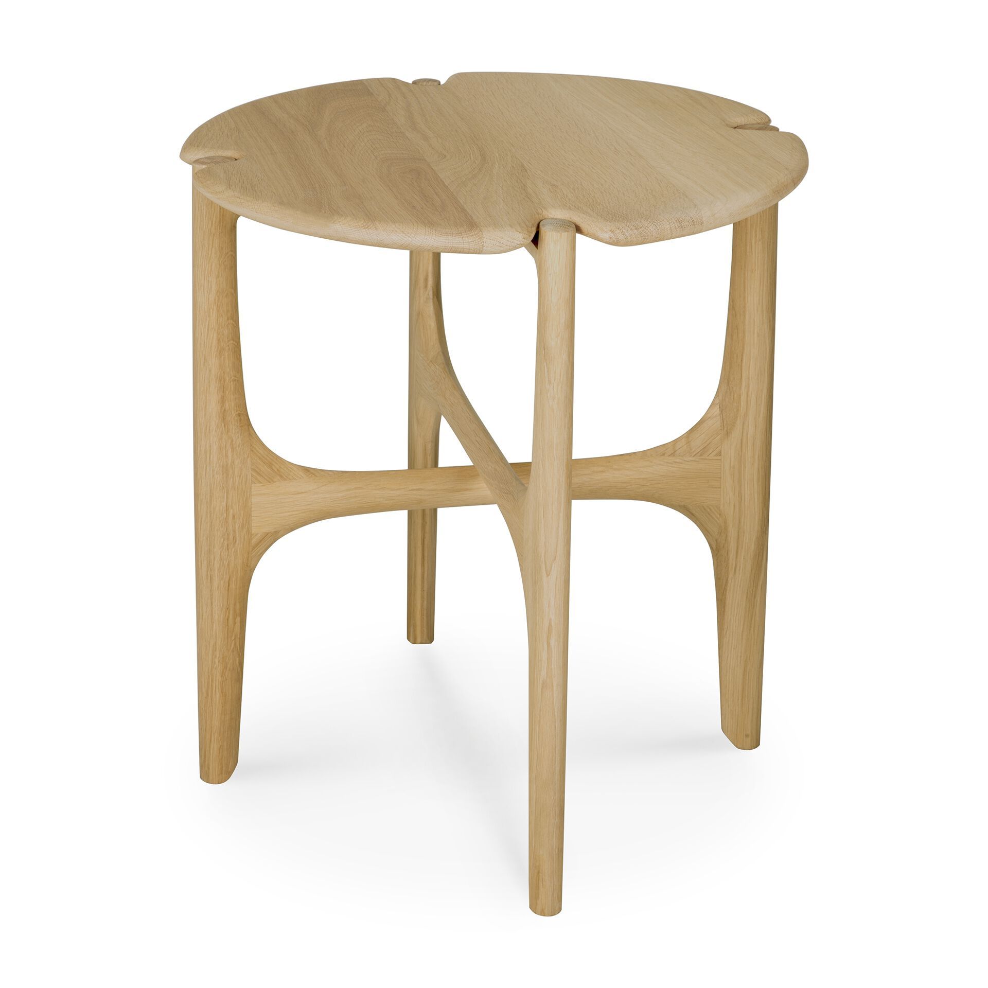 Высокий круглый журнальный столик из дуба Ethnicraft PI ARCH-00076640 - Вид №1