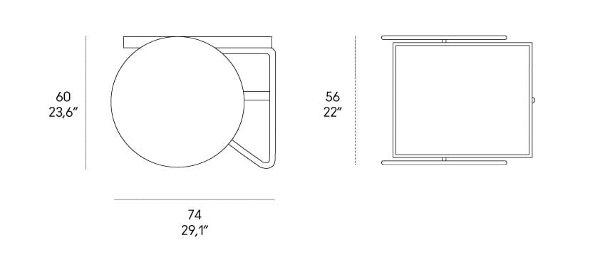 Деревянная барная тележка Casamania & Horm Колесница ARCH-00029225 - Вид №6