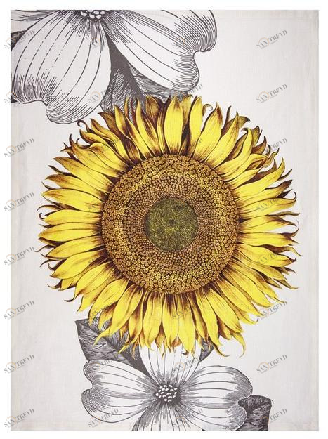 The NapKing Льняное кухонное полотенце Helianthus sun-id-1403750