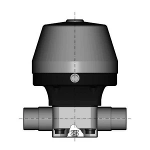 SANIT 223485001100090 2/2-ходовой мембранный клапан В.М., тип 485, PVC-C d, 90 г 110, цапф, Северная Каролина
