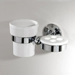 Стакан керамический с держателем для зубных щеток WM06CR Devon Devon CAVENDISH