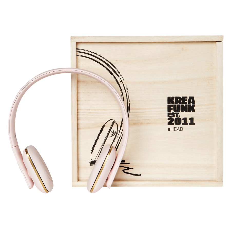 Наушники беспроводные aHEAD светло-розовые KREAFUNK KFSS06 - Вид №8