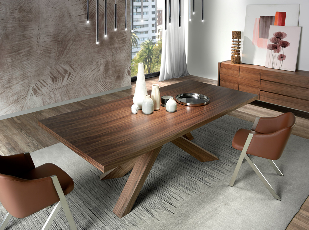 Обеденный стол деревянный 110 см орех CPM3775 от Angel Cerda ANGEL CERDA  321327 Коричневый  - Вид №3