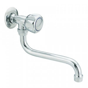 0162M12 Idral Смеситель настенный с поворотным изливом и ручкой