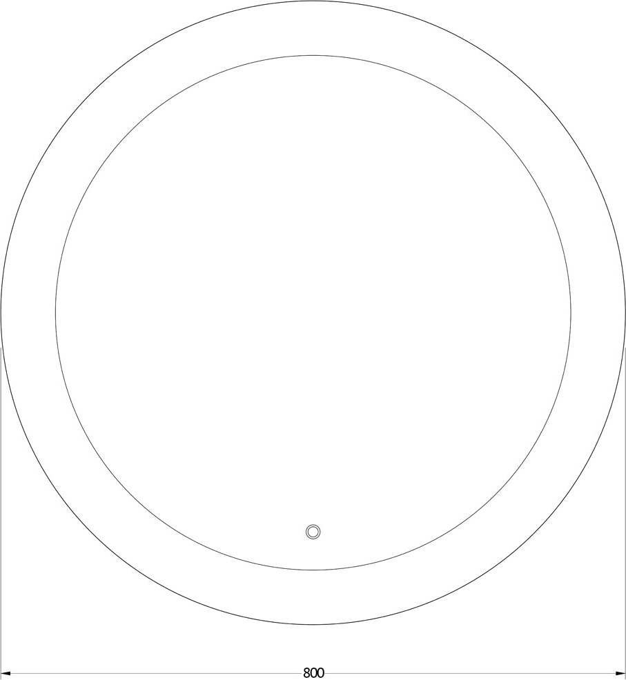 BY 2625 Зеркало с LED-подсветкой 19,5 W EVOFORM Ledshine - Вид №1