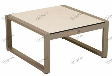 Les jardins Прямоугольный столик для сада в современном стиле из обработанной древесины Xenah sun-id-1374684