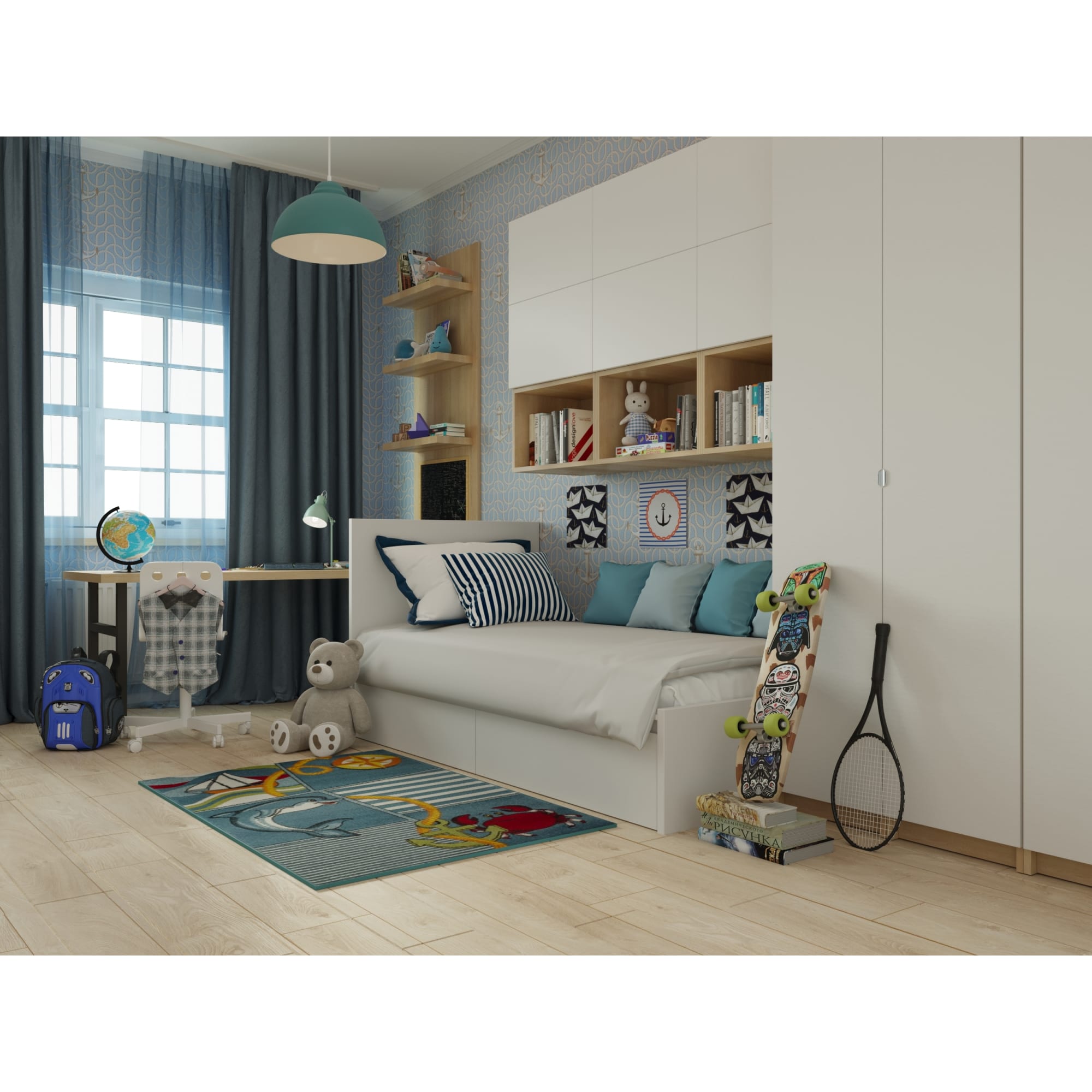 18662854 Каркас шкафа Лион 55x60x232 см цвет дуб сонома Santreyd  - Вид №9